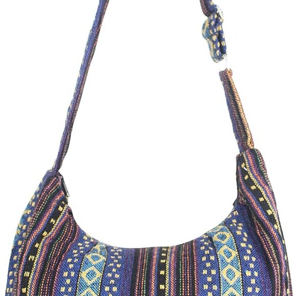 Hobo Sling Bags For Women Crossbody Bag Thai Top Handmade Shoulder Bag with Adju - Picture 8 of 8